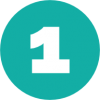Icon showing the number 1